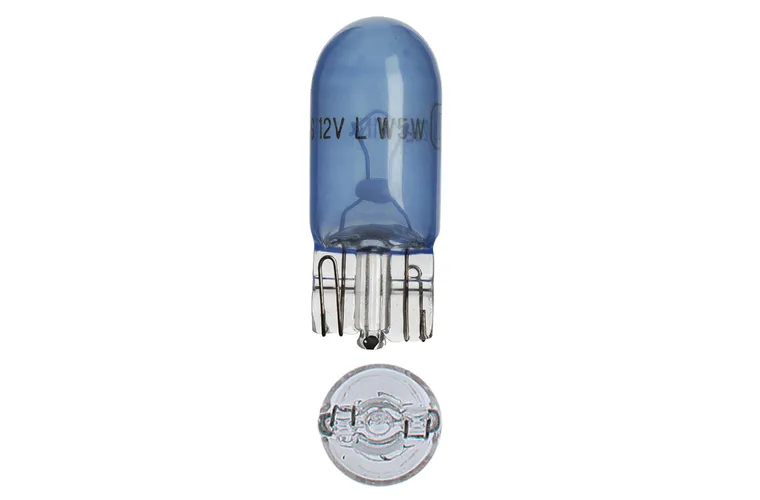 12V 5W W2.1 X 9.5D W5W ARCTIC BLUE WEDGE PREMIUM GLOBES (Blister pack of 2)